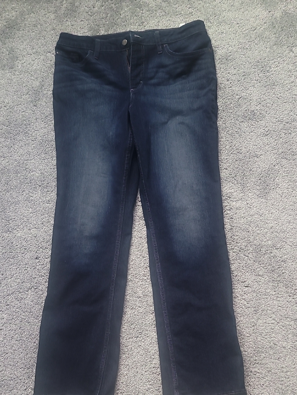 Lee Women's Straight Leg Jeans in Dark Blue Wash